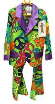 Kids 70’s Green Peace Hippie Suit , Age 9-10 - $36.82