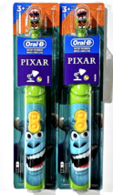 2 Pack Oral-B Battery Kids Monster Toothbrush 3+ Years Pixar - £20.43 GBP
