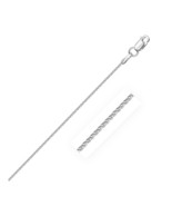 10k White Gold Wheat Chain 1.0mm Width 16&quot;-18&quot; Inch Length Unisex Necklace - $3,516.97 MXN+