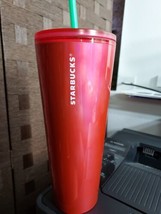 Pink Mirrored Starbucks Tumbler With Lid and Straw - Summer 2022 - £15.65 GBP