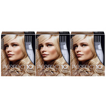 3-New Clairol Nice&#39;n Easy Perfect 10 Permanent Hair Color, 10 Lightest Blonde - £42.56 GBP