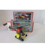 TOY WINDUP RESCUE HELICOPTER ROLLING WHEELS SPINNING PROPELLERS 7.75&quot;L NIB - $4.55