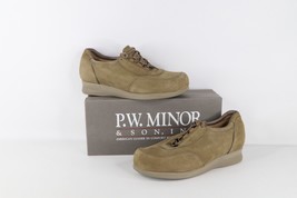 NOS Vtg 90s Streetwear Womens 10 B Chunky Platform Nubuck Suede Shoes Green USA - £76.55 GBP