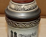 Gerzit Beer Stein Lidded Munchen Maiden On Top Rare NIB Gerz West German... - £111.90 GBP