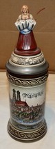 Gerzit Beer Stein Lidded Munchen Maiden On Top Rare NIB Gerz West German... - £111.90 GBP