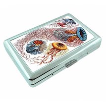 Retro Jellyfish Em1 Hip Silver Cigarette Case Id Holder Metal Wallet 4&quot; ... - £8.61 GBP