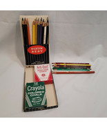 Vintage Colored Pencils Lot Dixon Eagle w/ Binney &amp; Smith Chalk 1401 816... - $35.05 CAD
