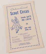 Vintage 1961 Chickasaw Council Scout Circus Crump Stadium Boy Scouts Pam... - $11.57