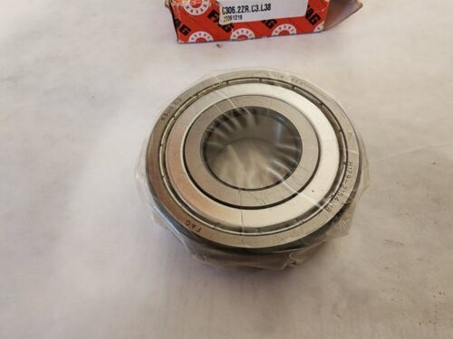 FAG 6306.2ZR.C3.L38 Deep Groove Ball Bearing 72MM x 30MM x 19MM Steel Sh... - $29.99