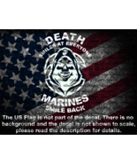 Grim Reaper Death Smiles At Everyone Marines Smile Back Vinyl Decal USMC... - $9.21 CAD+