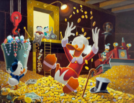 uncle Scrooge Mc Duck Money swimming Bin Ducktales ceramic tile mural backsplash - £47.47 GBP+