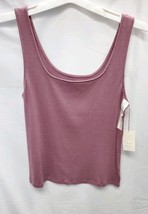 Women's XXL Mauve Square Neck Ribbed Tank Top - a New Day image 2
