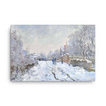 Claude Monet Snow Scene at Argenteuil, 1875 Canvas Print - $99.00+