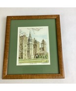 Framed Watercolor Picture Of Cardiff Castle - #557/850 - 12x10.5” - $363.64 MXN