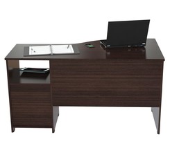 Espresso Finish Wood Curved Top Writing Desk - $813.28