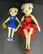 BETTY BOOP 2 Cloth Dolls Classic Red &amp; Basketball Betty - £14.93 GBP