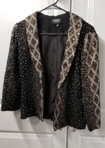 Adrianna Papell Women&#39;s Jacket Size: 10 Gorgeous 100% Silk Evening Essentials Cu - £27.37 GBP