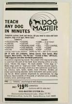 1975 Print Ad Dog-Master System Teach Dogs in Minutes Santa Monia,CA - £6.49 GBP