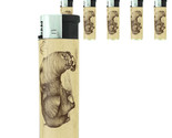 Elephant Art D40 Lighters Set of 5 Electronic Refillable Butane  - £12.62 GBP