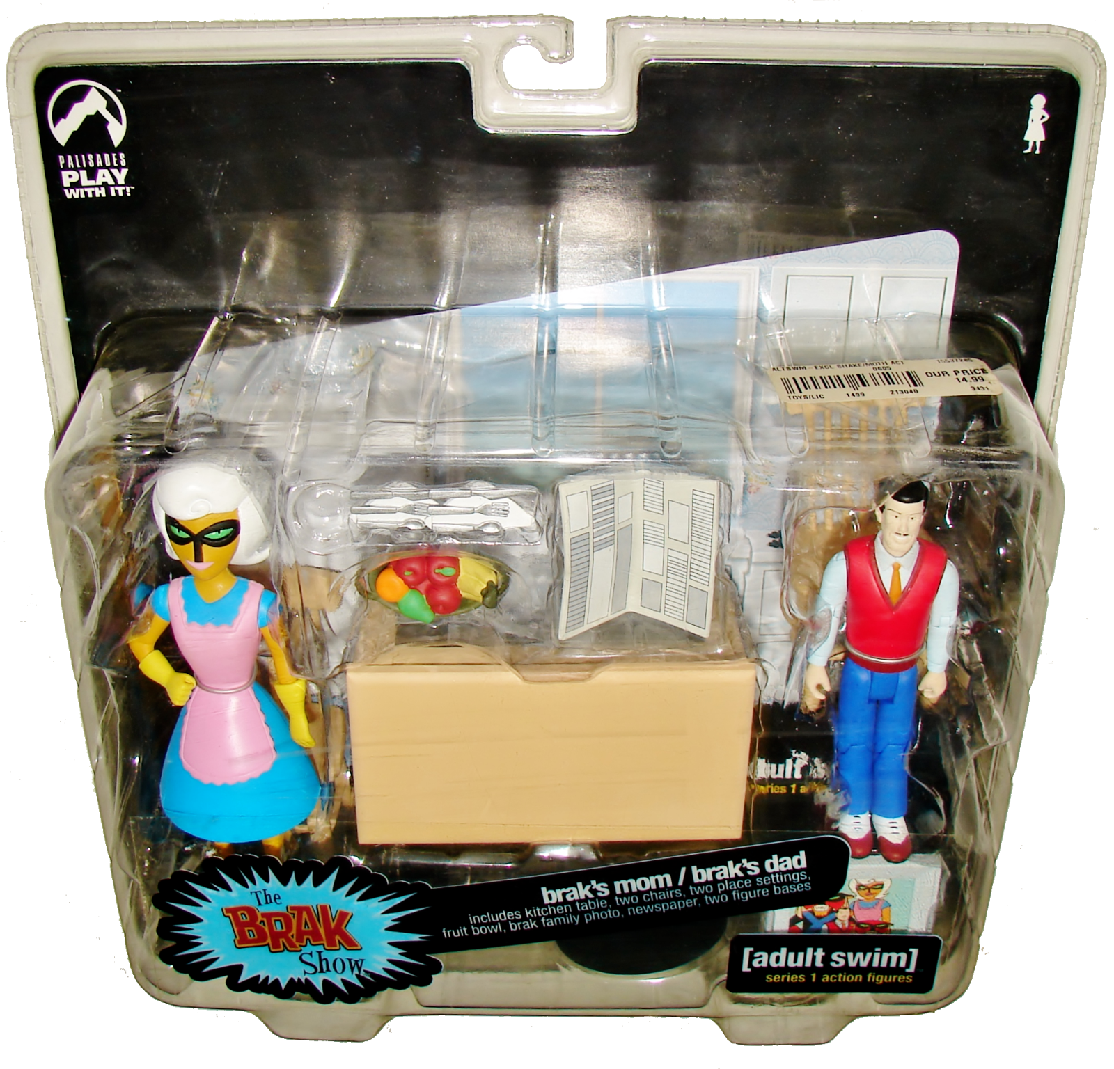 Vintage Palisades Toys THE BRAK SHOW Mom & Dad Action Figure Set Adult Swim - £38.89 GBP