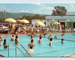 Poolside Eastover Hotel Lenox Massachusetts MA UNP Chrome Postcard P1 - $2.92