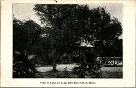 Vtg Postcard 1907 View in Landa&#39;s Park New Braunfel&#39;s, Texas - £13.94 GBP