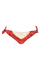 AGENT PROVOCATEUR Womens Bikini Bottoms Tie Side Swimwear Paisley Red Si... - £89.23 GBP