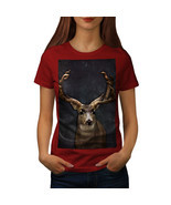 Wellcoda Beast Wild Animal Deer Womens T-shirt, Buck Casual Design Print... - £14.95 GBP+