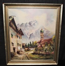Theodor Feucht German 1867-1944 Original 19 x 23 Oil on Canvas Painting, Signed - £315.74 GBP