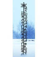 Wrought Iron 3 Foot Snowflake Snow Gauge - $1,524.91 MXN