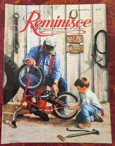Vintage REMINISCE Magazine July August 1994 Man &amp; Little Boy Fixing Bicycle - £6.08 GBP