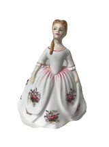 HAND SIGNED Royal Doulton Woman Figurine LAVENDER ROSE Lady - $59.39