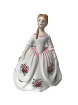 Hand Signed Royal Doulton Woman Figurine Lavender Rose Lady - $59.39