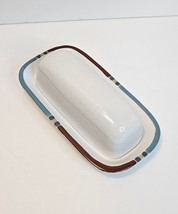 Dansk Mesa White Sand Covered Butter Dish Keeper 8 Inch Portugal Kitchen - £19.60 GBP