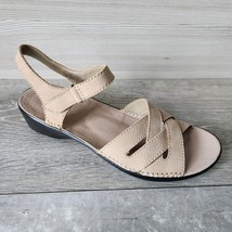 Easy Spirit Just Love Itt Womens Brown Leather Strappy Sandals Size 7.5N - £25.64 GBP