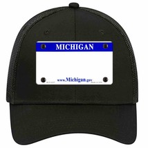 Michigan State Blank Novelty Black Mesh License Plate Hat - £22.79 GBP