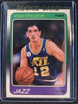 1988-89 Fleer #115 John Stockton RC - Utah Jazz Rookie - B - £33.57 GBP