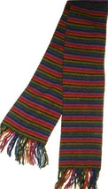 Alpaca Wool Multi-Color Stripe Unisex Scarf Limited European Edition Norso - £15.78 GBP