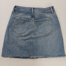 Old Navy RN#54023 Women's Blue Frayed Bottom Pockets Denim Mini Skirt Size 2 image 11