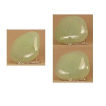 CARVED Unique PALMSTONE Green with stand  #579VVV - £15.17 GBP