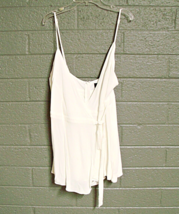 Lulus Womens Size M Camden White Wrap Skort Dress Romper Jumpsuit Boho E... - $38.58