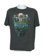 Marvel Black Panther Face Superhero T-Shirt Large Short Sleeve Gray Crew... - £18.57 GBP