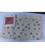Minky baby blanket - small - bunny - sailing - pink - standard - $50.00