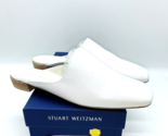 Stuart Weitzman Mulearky Slip On Mules- White Nappa, US 8.5M - £119.06 GBP