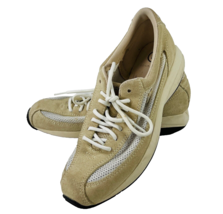 Rockport￼ Beige  7.5 Walking Shoes Mesh Suede Leather Athletic Shoe Casual - £27.96 GBP