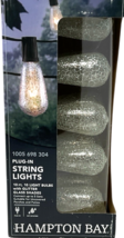 Hampton Bay 10-Light String Lights Edison Glitter Glass Indoor/Outdoor Plug In image 3