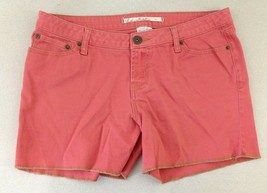 Brody Jeans Women&#39;s Orange 5 Pocket Zipper Fly Flat Front Jean Shorts Si... - $10.74 CAD