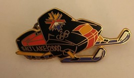 Salt Lake City Utah 2002 Olympics Snowmobile Pin - £15.56 GBP