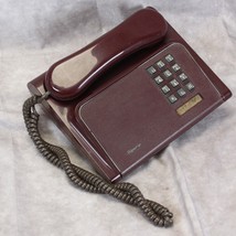 Diplomat Landline Phone Northern Telecom Burgundy Tested Working  1970&#39;s - $54.87