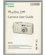 Canon Powershot S50 Replacement User Guide ONLY - $15.15